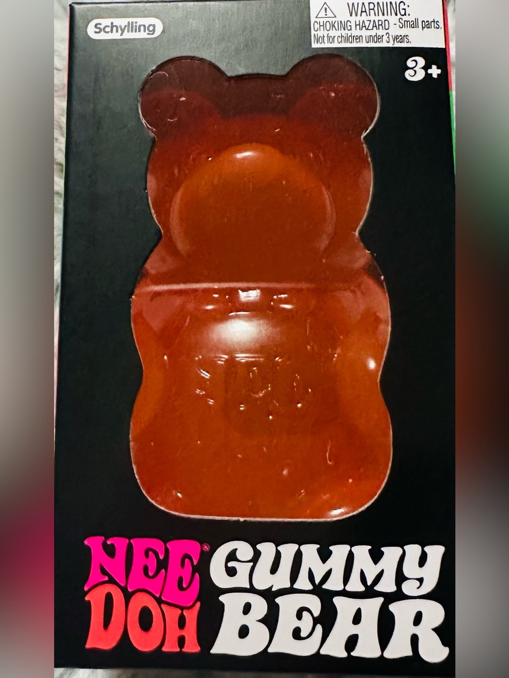 Nee Doh Gummy Bear Stress Toy - Orange